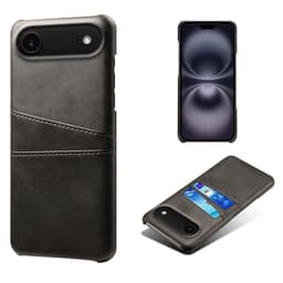 SKALO iPhone Air PU-Læder Kortholder Cover - Sort