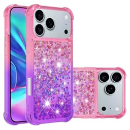 SKALO iPhone 17 Pro Kvicksand Glitter Skal - Rosa-Lila