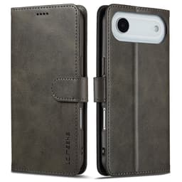 SKALO iPhone Air LC.IMEEKE Premium PU-läder Plånboksfodral - Grå