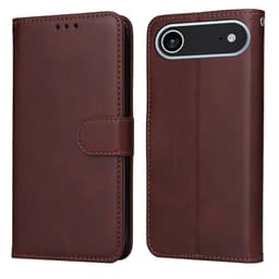 SKALO iPhone Air PU-läder Plånboksfodral - Brun