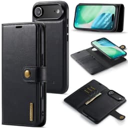 DG MING iPhone Air 2-i-1 Magnet Plånboksfodral - Svart