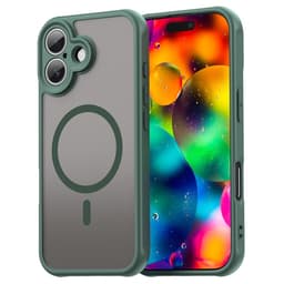 SKALO iPhone 17 Mat Hybrid Cover - Grøn