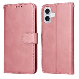 SKALO iPhone 17 PU-läder Plånboksfodral - Rosa