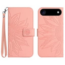 SKALO iPhone Air Kohokuvioitu Kukka Lompakkokotelo - Pinkki