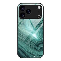 SKALO iPhone 17 Pro Max Marmor Härdat Glas TPU Skal - Motiv 1
