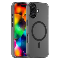 SKALO iPhone 17 Matte Translucent Hybrid Cover - Sort