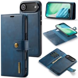 DG MING iPhone Air 2-i-1 Magnet Plånboksfodral - Blå
