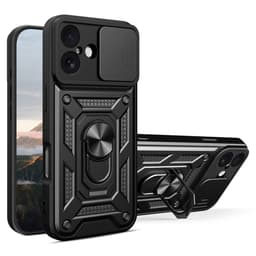 SKALO iPhone 17 Armor Metallring Kameraslider Skal - Svart