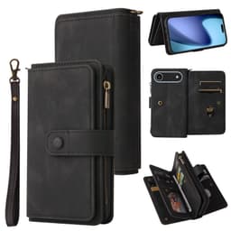 SKALO iPhone Air KT-2 Big Wallet 17-FACK Plånboksfodral - Svart