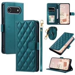 SKALO iPhone Air Quiltet Skulderrem Flip Cover - Grøn
