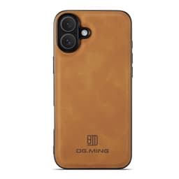 DG MING iPhone 17 Premium PU-Läder Hybrid Skal - Brun