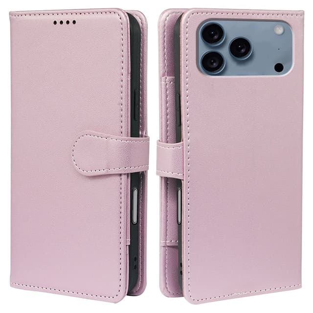 SKALO iPhone 17 Pro 9-RUM Flip Cover - Rosa guld