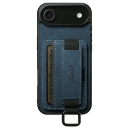 SKALO iPhone Air SUTENI H13 PU-läder Korthållare Skal - Blå