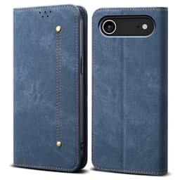 SKALO iPhone Air Jeans Lompakkokotelo - Sininen