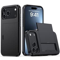 SKALO iPhone 17 Pro Armor Korthållare Skal - Svart