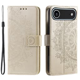 SKALO iPhone Air Mandala Plånboksfodral - Guld