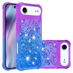 SKALO iPhone Air Kvicksand Glitter Skal - Lila-Blå