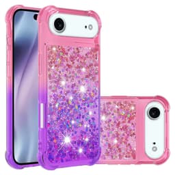 SKALO iPhone Air Hiekka Glitteri Suojakuori - Pinkki-Violetti