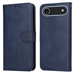SKALO iPhone Air PU-läder Plånboksfodral - Blå