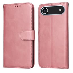 SKALO iPhone Air PU-läder Plånboksfodral - Rosa