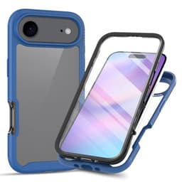 SKALO iPhone Air Shockproof Clear Hybrid+Skærmbeskyttelse Cover - Blå