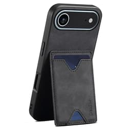 SKALO iPhone Air DENIOR PU-Læder Kortholder Cover - Sort