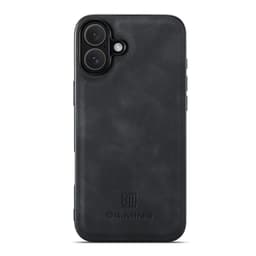 DG MING iPhone 17 Premium PU-Läder Hybrid Skal - Svart