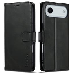 SKALO iPhone Air LC.IMEEKE Premium PU-läder Plånboksfodral - Svart