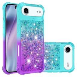 SKALO iPhone Air Kvicksand Glitter Skal - Turkos-Lila