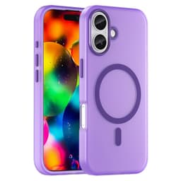 SKALO iPhone 17 Matte Translucent Hybrid Cover - Mørk lilla