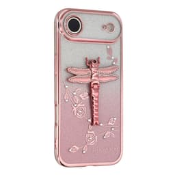 SKALO iPhone Air KADEM Dragonfly Glitter Skal - Rosa