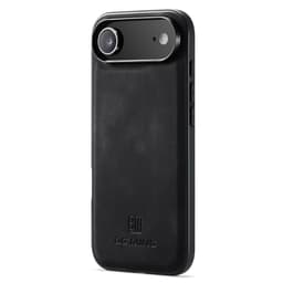DG MING iPhone Air Premium PU-Läder Hybrid Skal - Svart