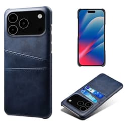 SKALO iPhone 17 Pro Max PU-Læder Kortholder Cover - Blå