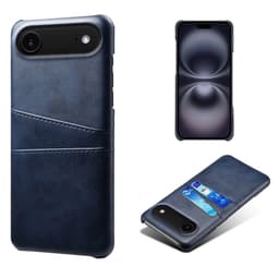 SKALO iPhone Air PU-Läder Korthållare Skal - Blå