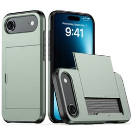 SKALO iPhone Air Armor Korthållare Skal - Grön