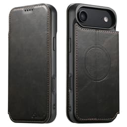 SKALO iPhone Air SUTENI J05 PU-Läder Plånboksfodral - Svart