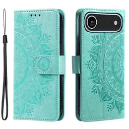 SKALO iPhone Air Mandala Lompakkokotelo - Turkoosi