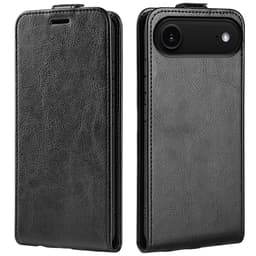 SKALO iPhone Air Vertical Flip PU-Läder Plånboksfodral - Svart