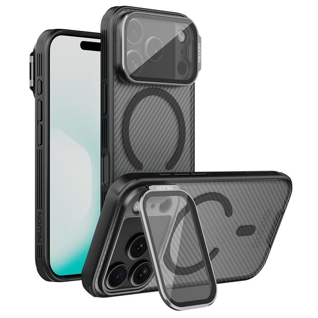 NILLKIN iPhone 17 Pro Camshield Prop Magnetic Series Cover - Sort