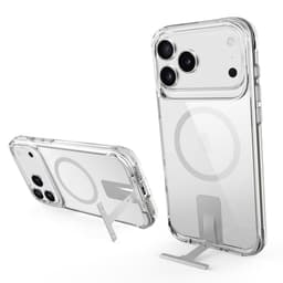 SKALO iPhone 17 Pro Max Alu Kickstand TPU Skal - Transparent
