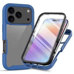 SKALO iPhone 17 Pro Shockproof Clear Hybrid+Skärmskydd Skal - Blå