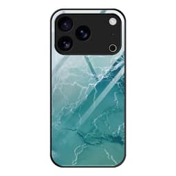 SKALO iPhone 17 Pro Max Marmor Härdat Glas TPU Skal - Motiv 4