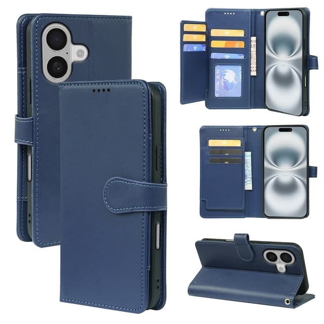 SKALO iPhone 17 9-RUM Flip Cover - Blå