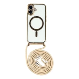 SKALO iPhone 17 TPU Color Edge Halskæde Cover - Guld