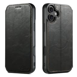 SKALO iPhone 17 SUTENI J05 PU-Läder Plånboksfodral - Svart