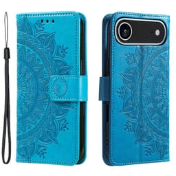 SKALO iPhone Air Mandala Plånboksfodral - Blå