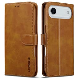 SKALO iPhone Air LC.IMEEKE Premium PU-nahka Lompakkokotelo - Vaaleanruskea