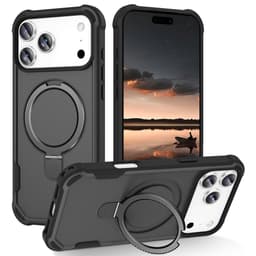 SKALO iPhone 17 Pro Armor Ring Skal - Svart