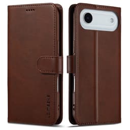 SKALO iPhone Air LC.IMEEKE Premium PU-läder Plånboksfodral - Brun