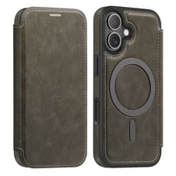 SKALO iPhone 17 Slim Plånboksfodral - Grå